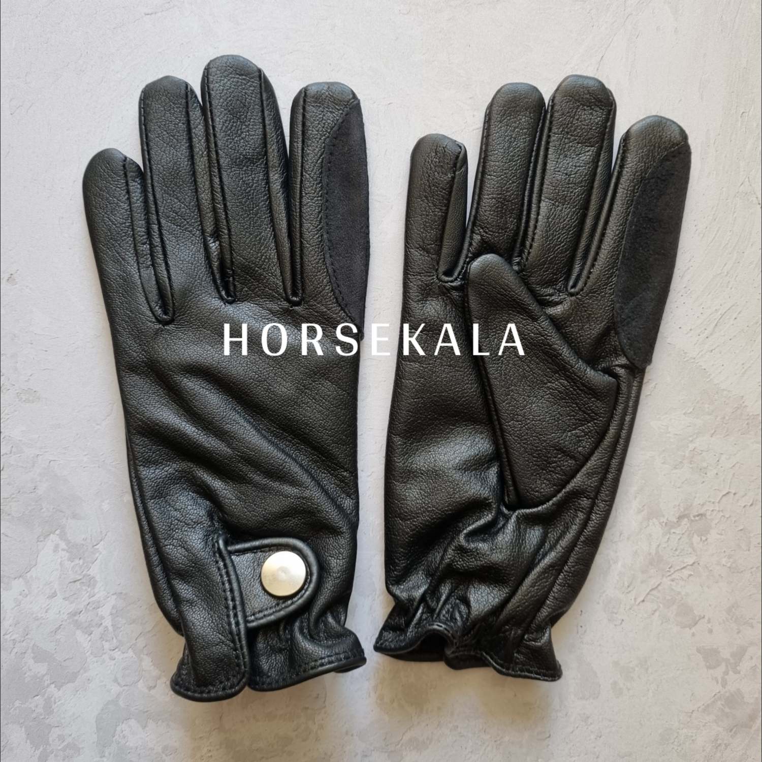 1-دستکش سوارکاری چرمی کلاسیک