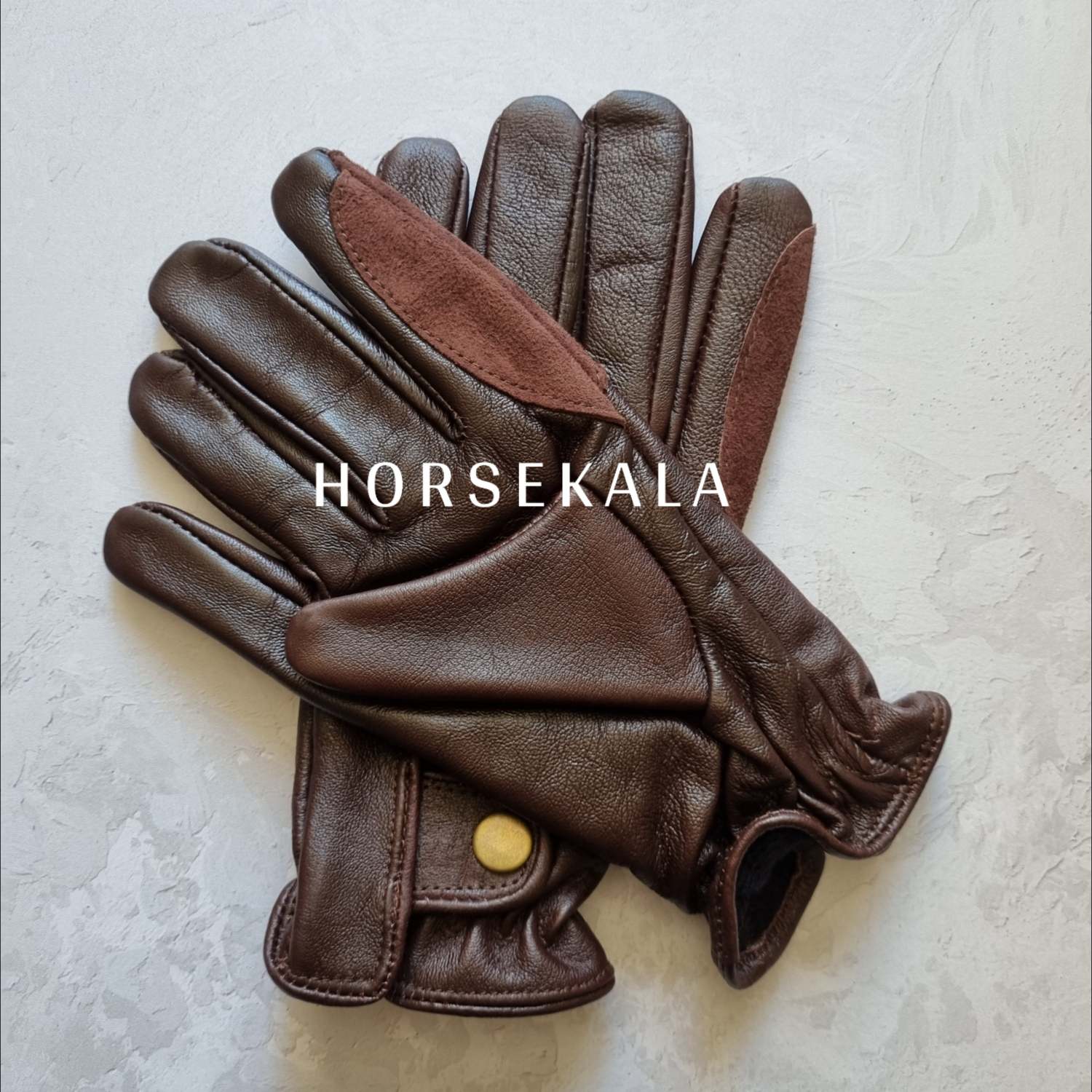 2-دستکش سوارکاری چرمی کلاسیک