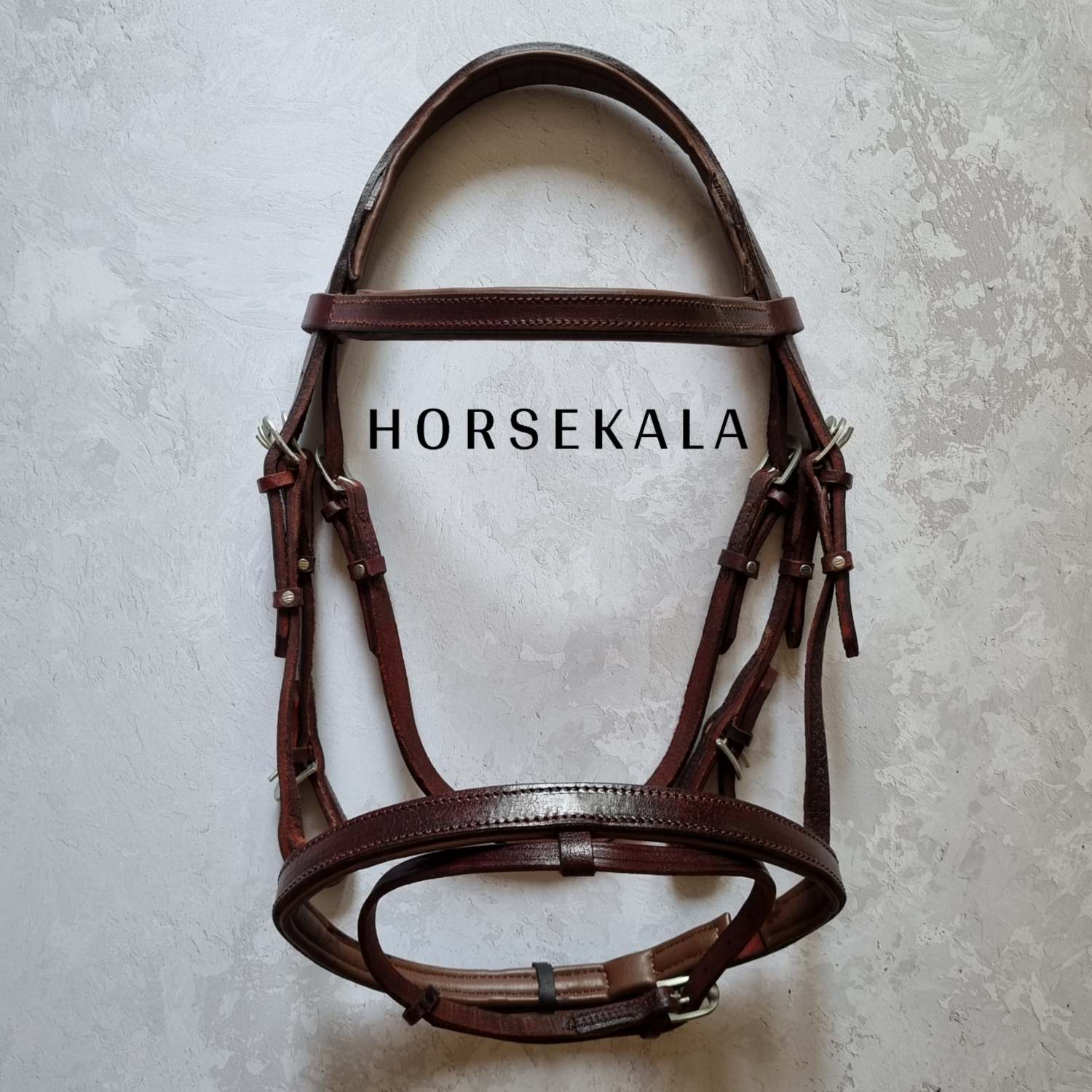 Leather Flash Noseband Bridle